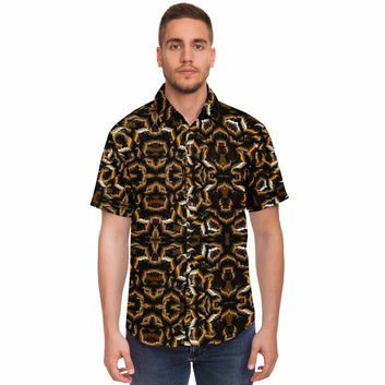 Tribal Camouflage Dark Short Sleeve Shirt