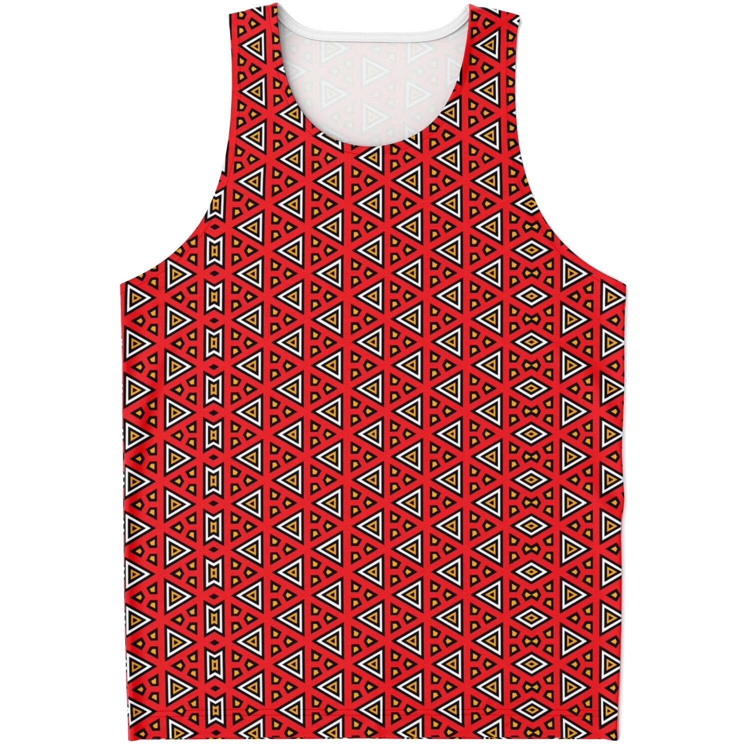 Red Samakaka Patterned Tank Top
