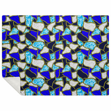 Ocean Blue & White Blanket