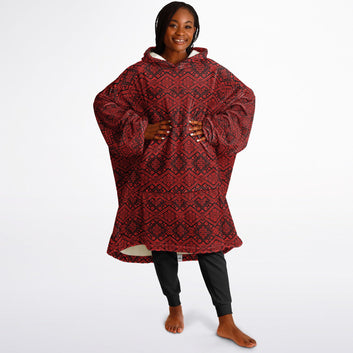 Crimson Diamond Hooded Blanket - Teen & Adult