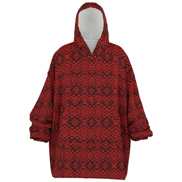 Crimson Diamond Hooded Blanket - Teen & Adult