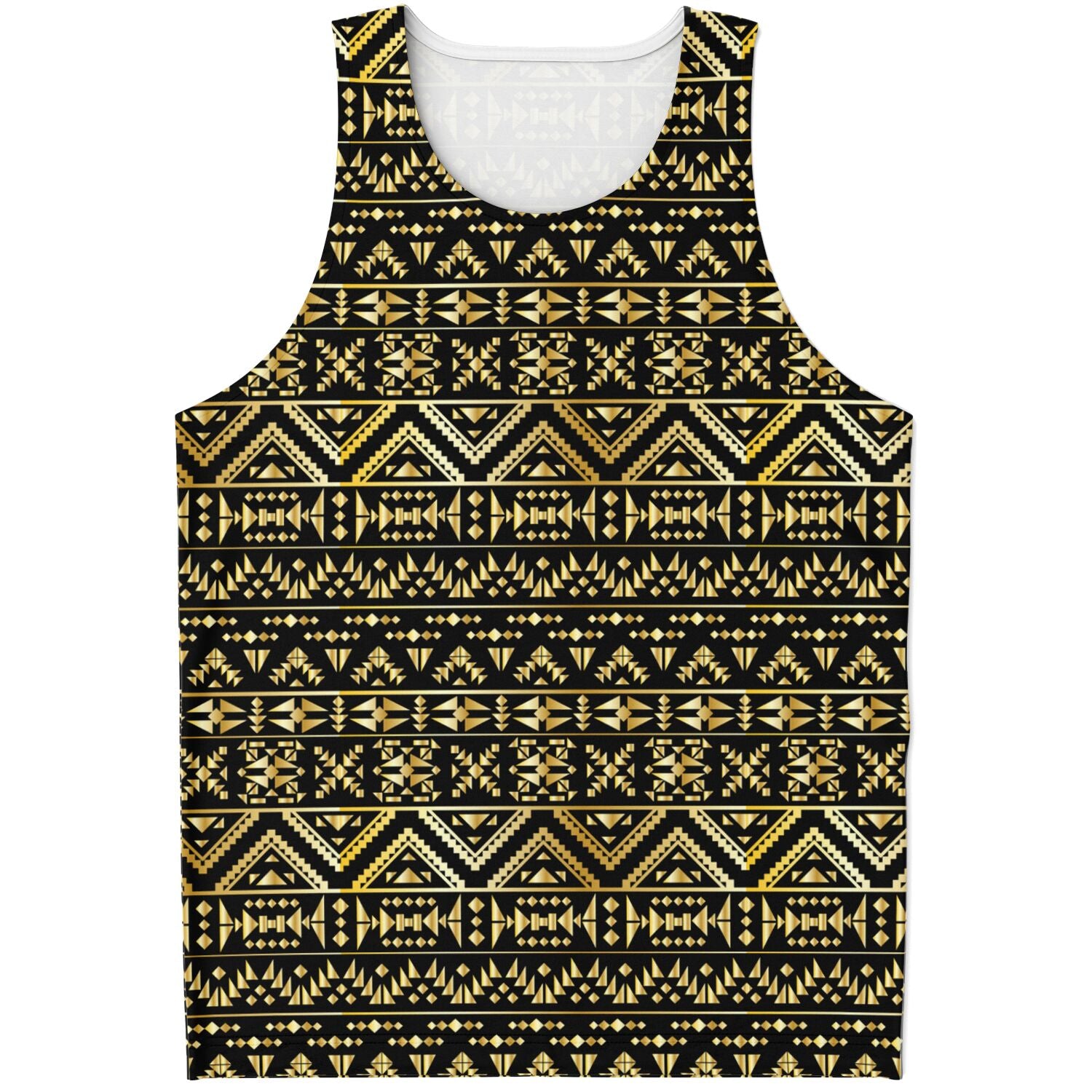 Black & Gold Tribal Tank Top