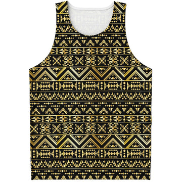 Black & Gold Tribal Tank Top