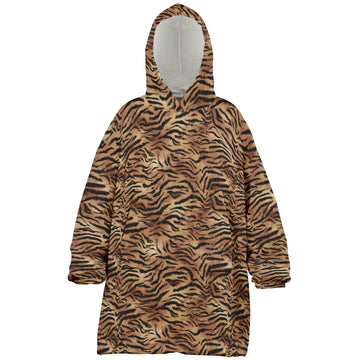 Tiger Fur Hooded Blanket - Youth