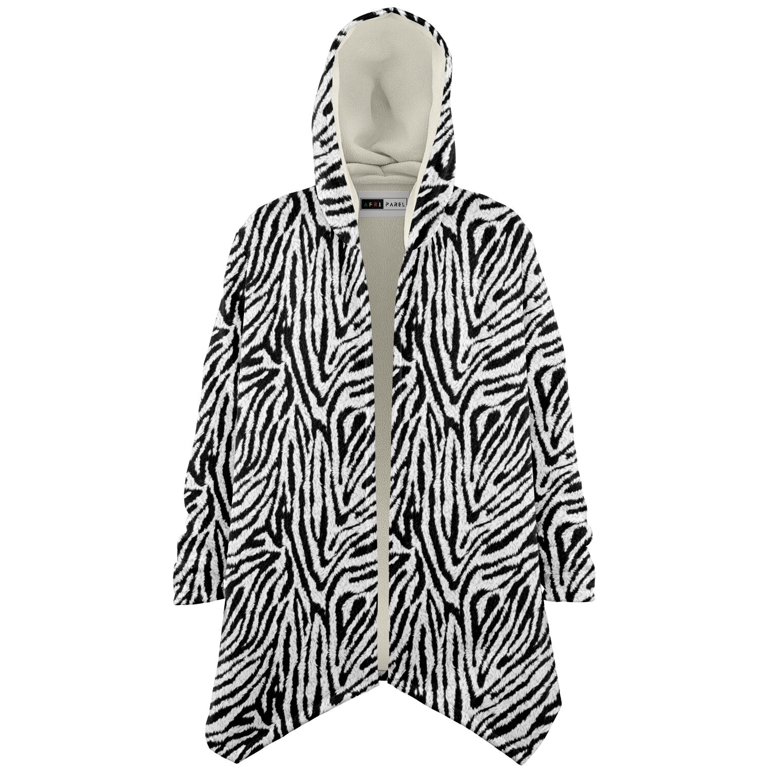 Zebra Fur Microfleece Cloak