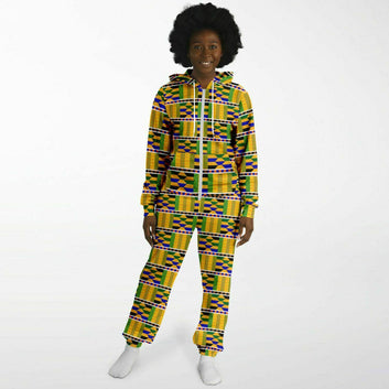 Yellow Kente Patterned Jumpsuit - Teen & Adult