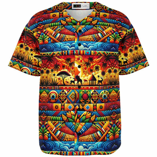 Abstract Savanna Baseball Jersey