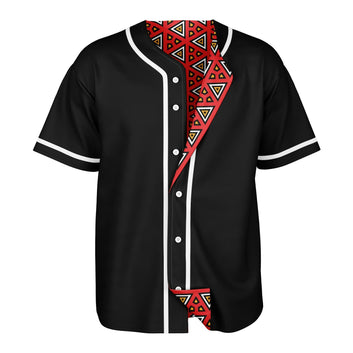 Reversible Red Samakaka & Black Patterned Baseball