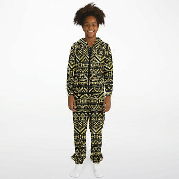 Black & Gold Tribal Jumpsuit - Kids & Youth