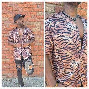 Tiger Fur Baseball Jersey - Teen & Adult